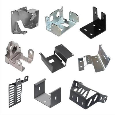 China Custom Aluminum Alloy Sheet Metal Stamping Parts Bending Black Surface Treatment Sheet Metal Fabrication for sale