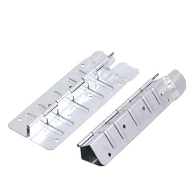 China Accesorios de hardware personalizados 1,2 mm 1,5 mm 1,8 mm bisagra de zinc de metal de madera de tablero de paleta bisagra de cuello en venta