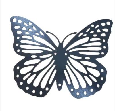 China Laser Cutting Technology Silver Delicate Butterfly Art Decoration Support Pattern Customisation zu verkaufen