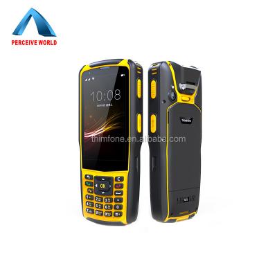 China Thimfone Rugged Industrial Laser Barcode Scanner PDA Handheld Terminal RFID and PPT Function Walkie Talkie Symphone 4