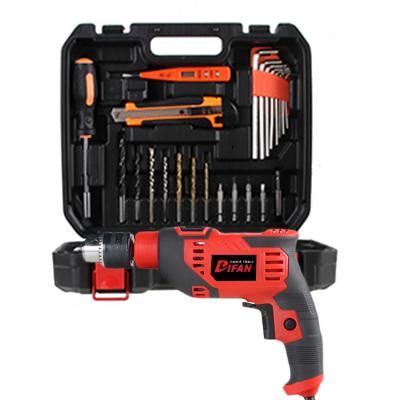 China Easy Carry Df-600 26Pcs Household Hand Hardware Small Size Tool Kit Electrician Tools With Drill Machine Sets for sale