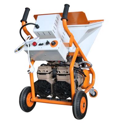 China Spray Cement and Mortar Portable Automatic Yellow Cement Mortar Plaster High Power Color Spray Machine for Wall for sale