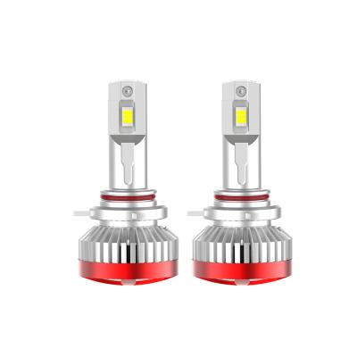 China 9012 aluminum high speed led headlight bulb fan 16000 lumens 6500K white high low beam car led headlight bulbs for sale