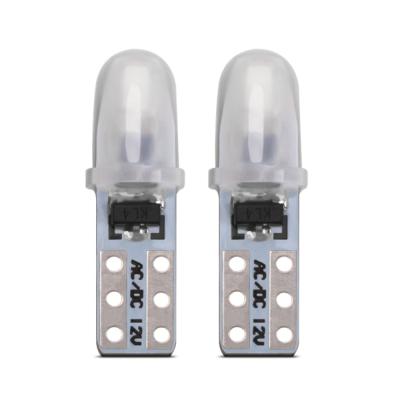 China Auto Metering Lamp Car Dash Lights 2 3014 Smd Reading Dash Lamp No Polarity Led Bulbs T5 White 12V for sale