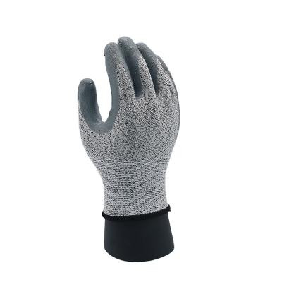 China Anti Cut Nitrile Coated Glove Level 5 Cut Resistant Puncture Resistant Level 5 Safety Work Glove for sale