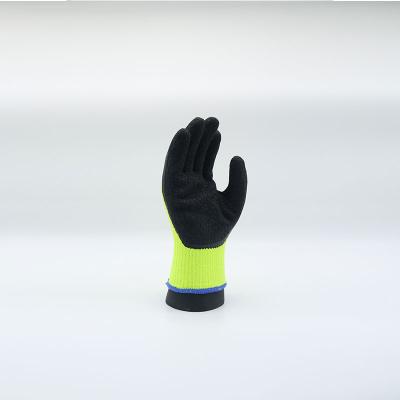 China Fit Hands Well And Very Comfortable Winter Use Terry Loops Latex Foam Work Gloves / Safety Gloves for sale