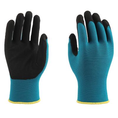 China High quality 13G Polyester Sandy Nitrile Coated Gloves general maintenance and assembly for sale