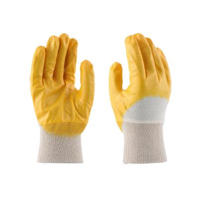 China Safety Inspection Resistant Coated Work Gloves Anti Abrasion Nitrile Safety Work Gloves for sale