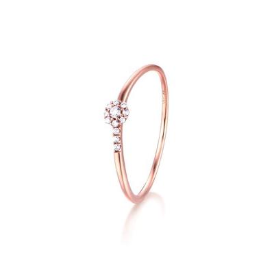 China Cheap Genuine Jewelry FASHIONABLE 9K Solid Rose Tini Gold Women's Ring Au 375 for sale