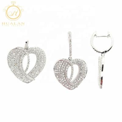 China FASHIONABLE Indian Bridal Jewelry 925 Sterling Silver Jewelry Set for sale