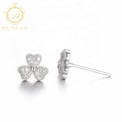 China Wholesale Cheap Custom 9ct/14ct/18ct White Gold Solid Gold Studs And Spikes Earrings for sale