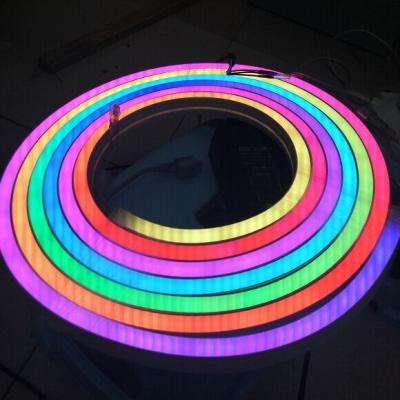 China Theme Park Full Color Neon Rope 12V SMD5050 1903 60Leds/m Platform 12*20mm LED Neon Strip Light for sale