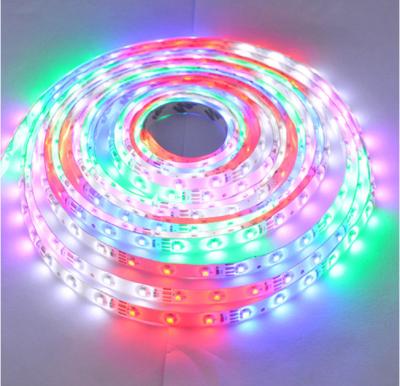 China Theme Park SMD3528 60leds/m RGB Led Strip Light 12V IP65 Waterproof Flexible Led Strip For Indoor for sale