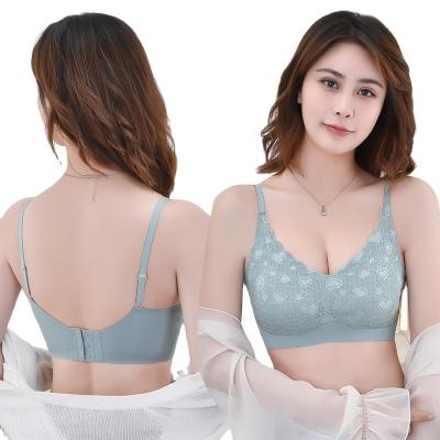 China New Breathable Underwear Seamless Stretchy Lace Up Cutout QUICK DRY Wireless Bra For Running Sports Yoga Bra Sports Bras Yoga Tops Vest for sale