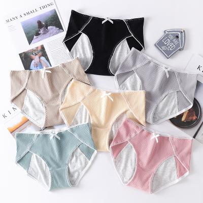 China Anti-Static Cotton Menstrual Physiological Waterproof Briefs Underwear Women Period Pants Panties Female Leak Proof Lingerie for sale