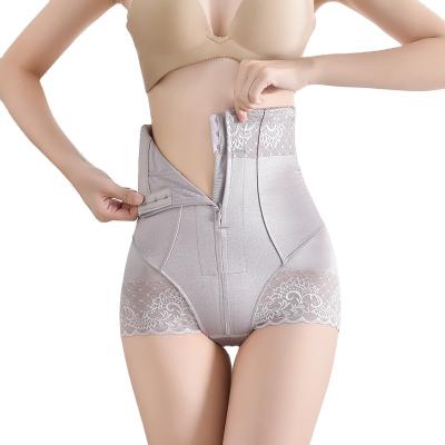 China Antibacterial Postpartum Girdle High Waist Control Panties Lace Up Trim For Women Butt Lifter Tummy Slimming Body Shaper Underwear Waist Trainer for sale