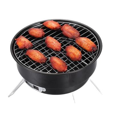 China SALDENS Easily Assembled Iron Wholesale 9.5 Inch Mini Round Smoke Charcoal Grill for sale