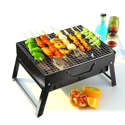 China Adjustable Size SALDNES Charcoal Portable BBQ Grill Foldable Barbecue Oven for sale