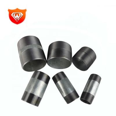 China Pipe Connection Good Quality Pipe Fitting Carbon Steel Double Male Thread Pipe Nipple for sale