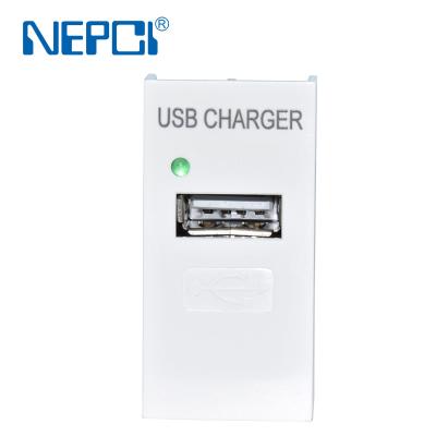 China Charging Module XJY-USB-10B, 22.5x45mm USB Power Outlet Outlet Mobile Phone Factory Supply NEPCI USB Charger Without Shutter for sale