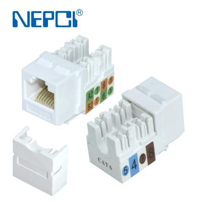 China ABS & Keystone PC CAT3-6P6C RJ11 Jack U L Certification CAT6 Network Cat5e 8P8C RJ11 Network Connector Coupler XJY-NE-188 for sale