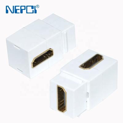 China Keystone Residential/Commercial Center XJY-HDMI Coupler Female To Female 90 Degree Connector Adapter Module XJY-HDMI-20B NEPCI for sale