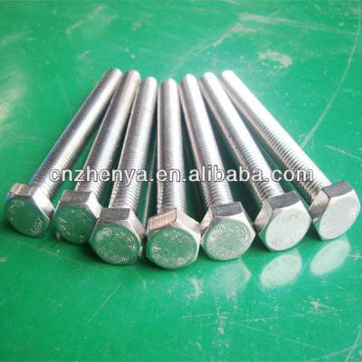 China SS201 202 304 316 Stainless Steel A2-70 A4-80 Hex Bolt (DIN933) for sale