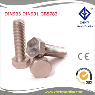 China A2-70 Stainless / Carbon Steel Stainless Steel Bolt, DIN933 DIN931 Hex Bolt, Wholesale Bolt And Nut for sale