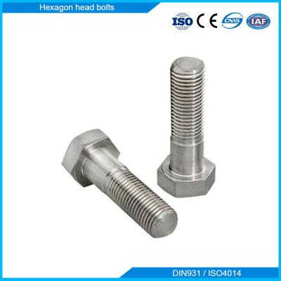 China ISO 4010 Hexagon Head Bolts DIN931 With Partially Threaded Stainless Steel Bolt M6-M64 for sale