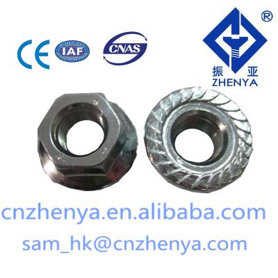 China High quality SUS SS 201 stainless steel hex knurled flange nuts din 6923 m8 flange nut for sale