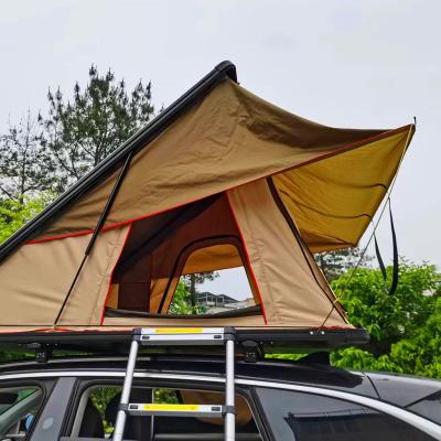 China Quick-Opening Car Roof Top Tent Aluminum Triangular Double Tent Self-Motor Outdoor Camping for sale