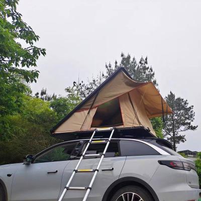 China Straight Tying Type Ultra-thin Ultra-light Aluminum Alloy High Strength Hydraulic Roof Tent Hardtop Auto Tent for sale