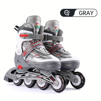 China Rubber Roller Skates Kids Roller Skates Beginner Skates Adjustable Roller Skates for sale