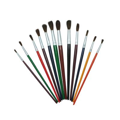 China Premium Art MSN Chalk Nylon Paint Brush and Wax Paint Brush Travel Artist Paint Brush Set for sale