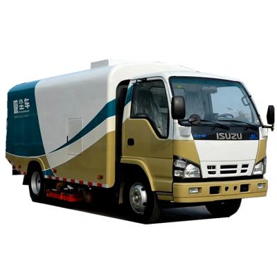 China Street cleaning japanese brand i suzu 6m3 vacuum road sweeper truck cleaning machine for road dust garbage collection for sale