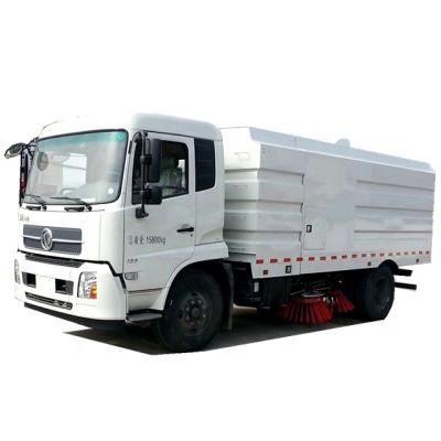 China Street Cleaning China Dongfeng 8ton Big City Runway Sweeper Truck Road Machine Vehicle Cleaner Price for sale