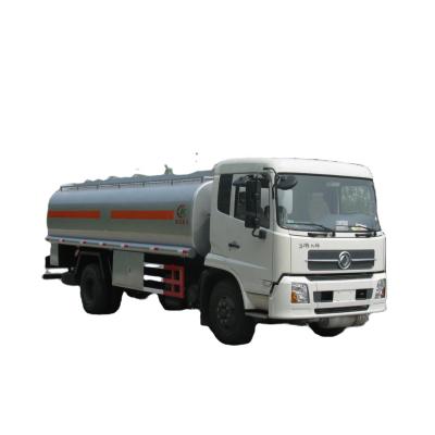 China Carbon Steel Q235 Stainless Steel Dongfeng 10000 Liters Fuel Tanker Truck , Gasoline Diesel Transport Vehicle for sale