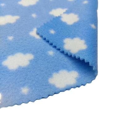 China Wind proof popular hot sales 100% polyester fleece with customer printed fabric for cold weather garment for sale