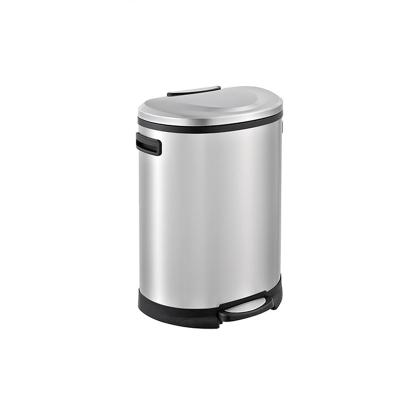 China Sustainable 50L Trash Can Classification Recycle Waste Bin Stainless Steel Pedal Soft Open Close Close Step For Home for sale