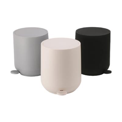 China New Product Sustainable Color Customized Pedal Plastic Waste Bin With Lid MOQ 200 for sale