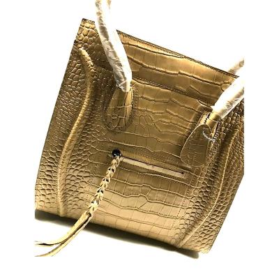 China 2021 new fashion women's gift handbag crocodile leather ladies crozzling leather shopping bags for sale