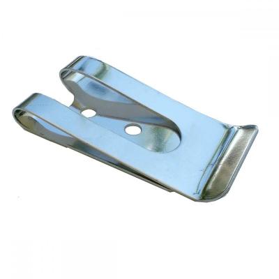 China Custom OEM Spring Metal Steel Holster Belt Cuts Stamping Parts Sheet Metal Fabrication for sale