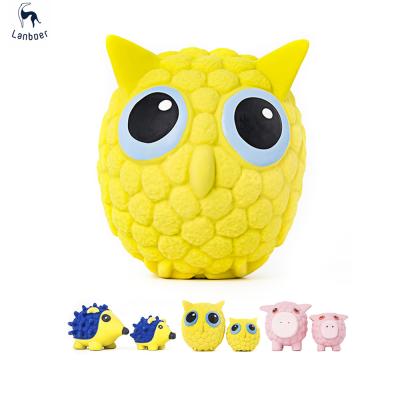 China Viable Custom Cartoon Owl Tooth Professional Maker Toy Dog Cleaning Toys for sale