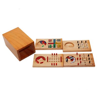 China Convenient Modern Wooden Toys To Take Flying Chess Set for sale