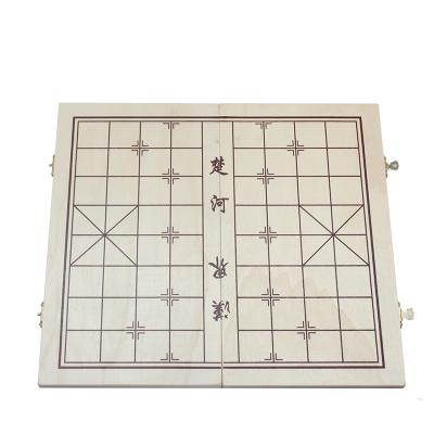 China Portable Chess Set Beautiful XiangQi Soft Varnish Wooden Chinese Chess Board Pieces/Large/Thick Chinese Chess Set, for sale