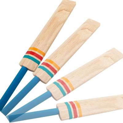 China Kids Play Solid Pine Wood Material Practice Tennis Ball Cricket Bat Mini Size For Kids Play for sale