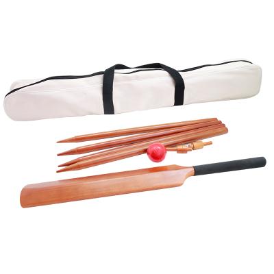 China Wooden cricket gift set young American include wooden cricket bat tennis ball stumps and bag size 82*10.5 cm for sale