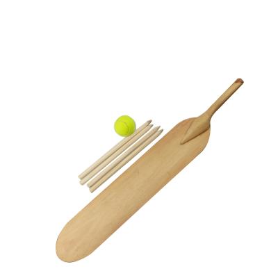 China Wooden Cricket Bat With Tennis Cricket Ball For Age 8-12 CUSTOMIZED CM for sale