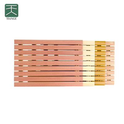 China Environmental Protection Aluminum Fiber TIanGe Noise Barrier Europe Zero Emission Modern Aluminum Grooved View Sound Absorbing Panel for sale