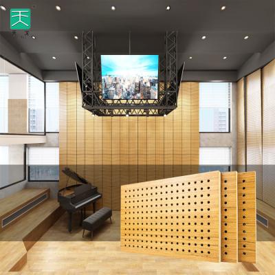 China TianGe Modern Factory Soundproof Square Hole Fireproof And Perforated Acoustic Panel for sale